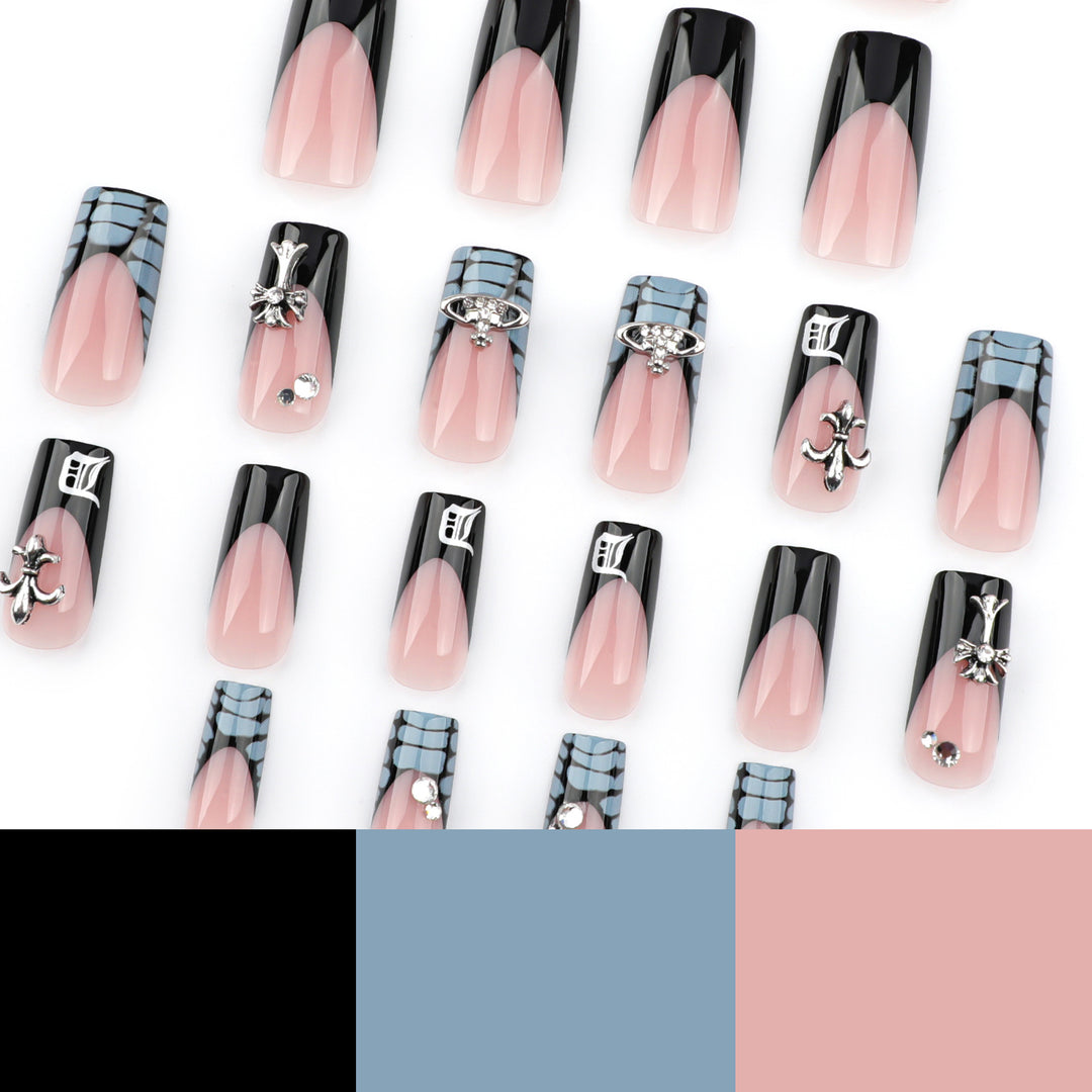 Artistic Nail Extensions with Decorative Design Stornfield