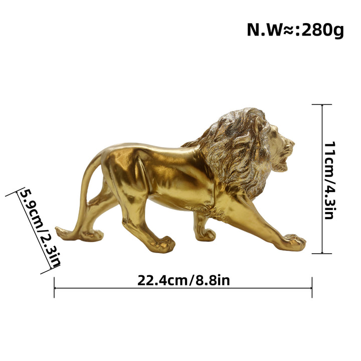 Decorative lion figurine in modern style Stornfield