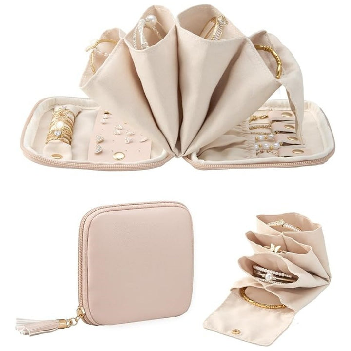 Jewelry Organizer Bag with Multifunctional Interior Layout Stornfield