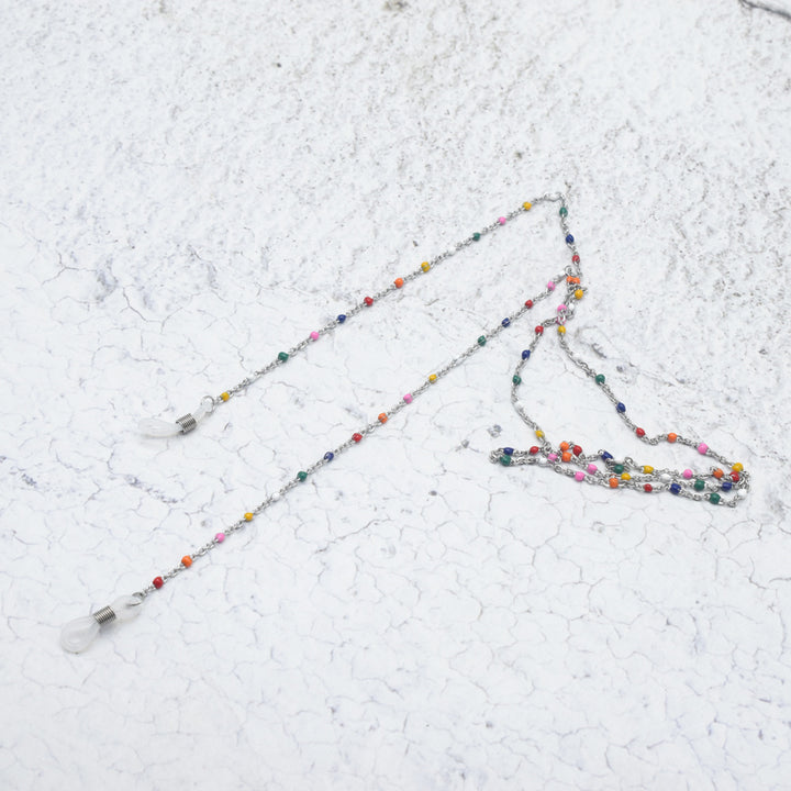 Vibrant Multi-Colored Beaded Eyewear Chain Stornfield