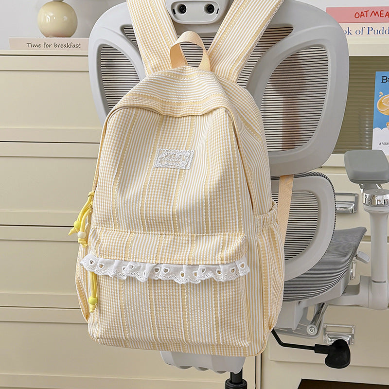 Stylish Striped Design Backpack Stornfield