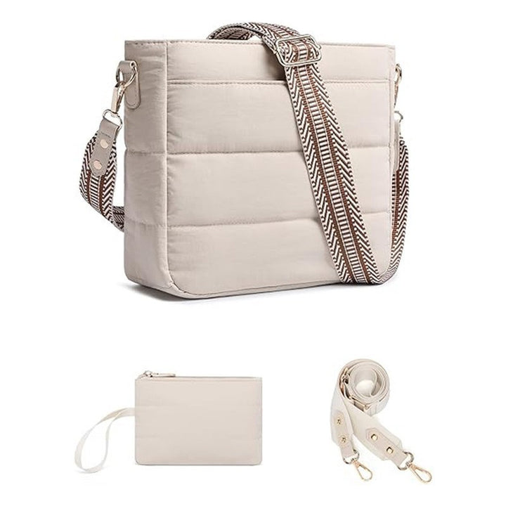 Fashionable shoulder bag with detachable wallet compartment Stornfield
