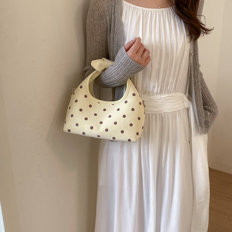 Charming Polka Dot Handheld Tote