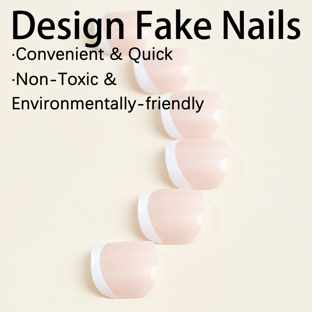Artificial nail set with elegant design elements Stornfield