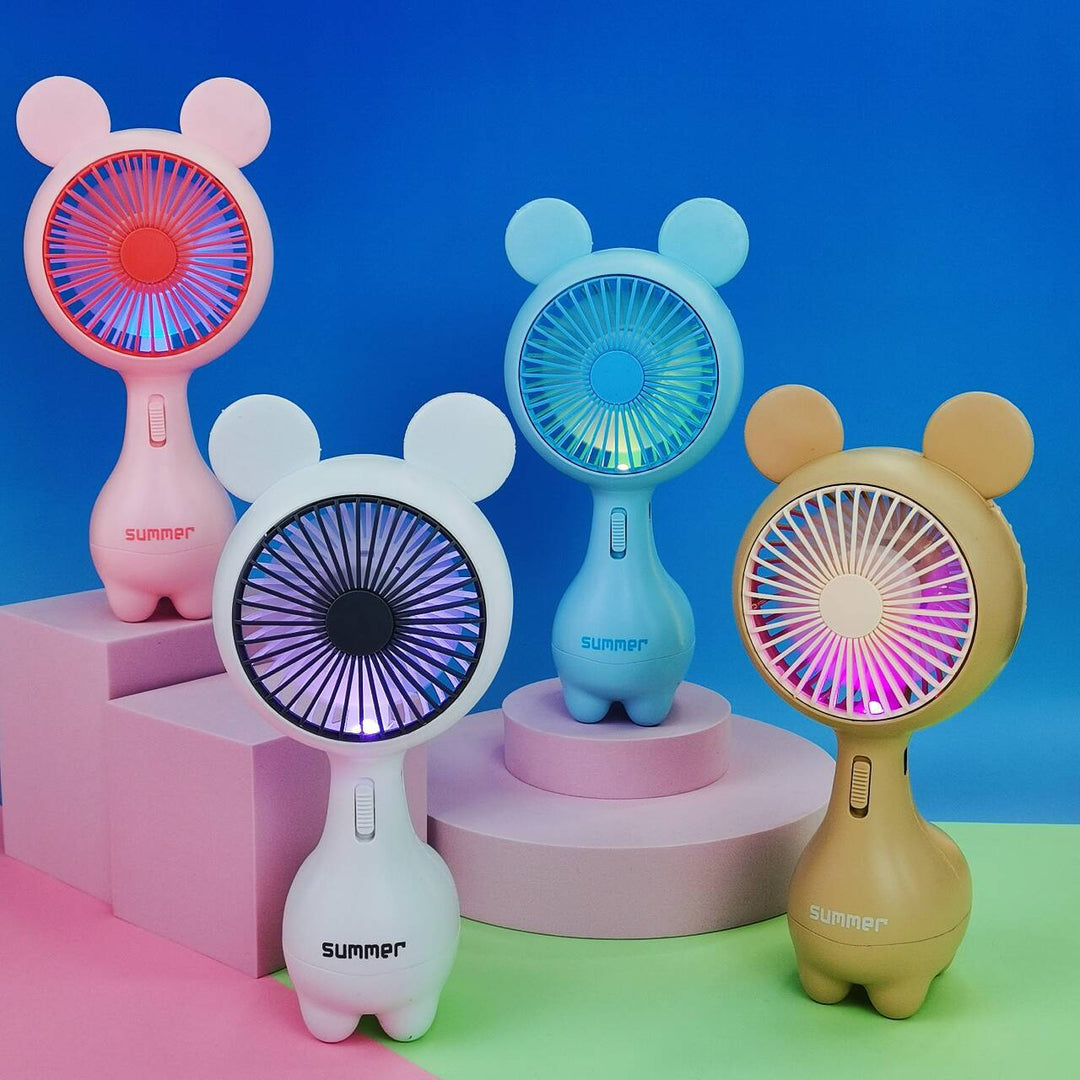 Cute Bunny-Themed Portable Handheld Fan Stornfield