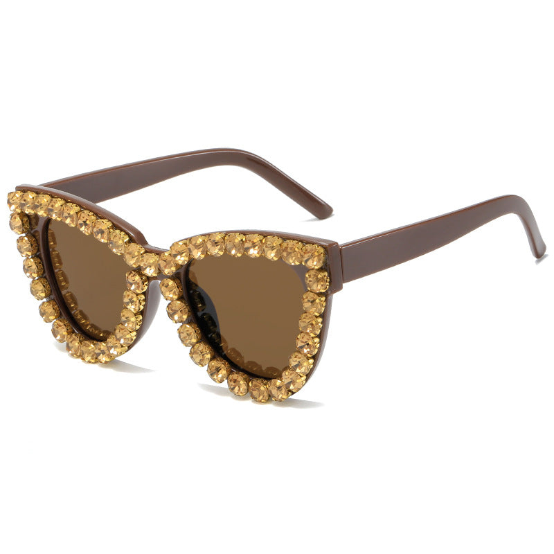 Women’s extravagant oversized sunglasses with crystal embellishments Stornfield