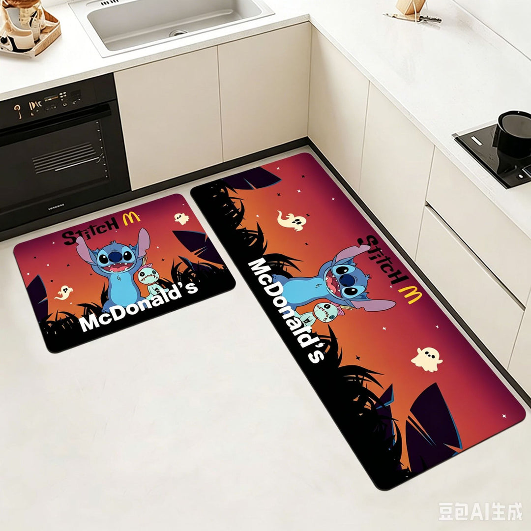Animated Character Kitchen Mat Set