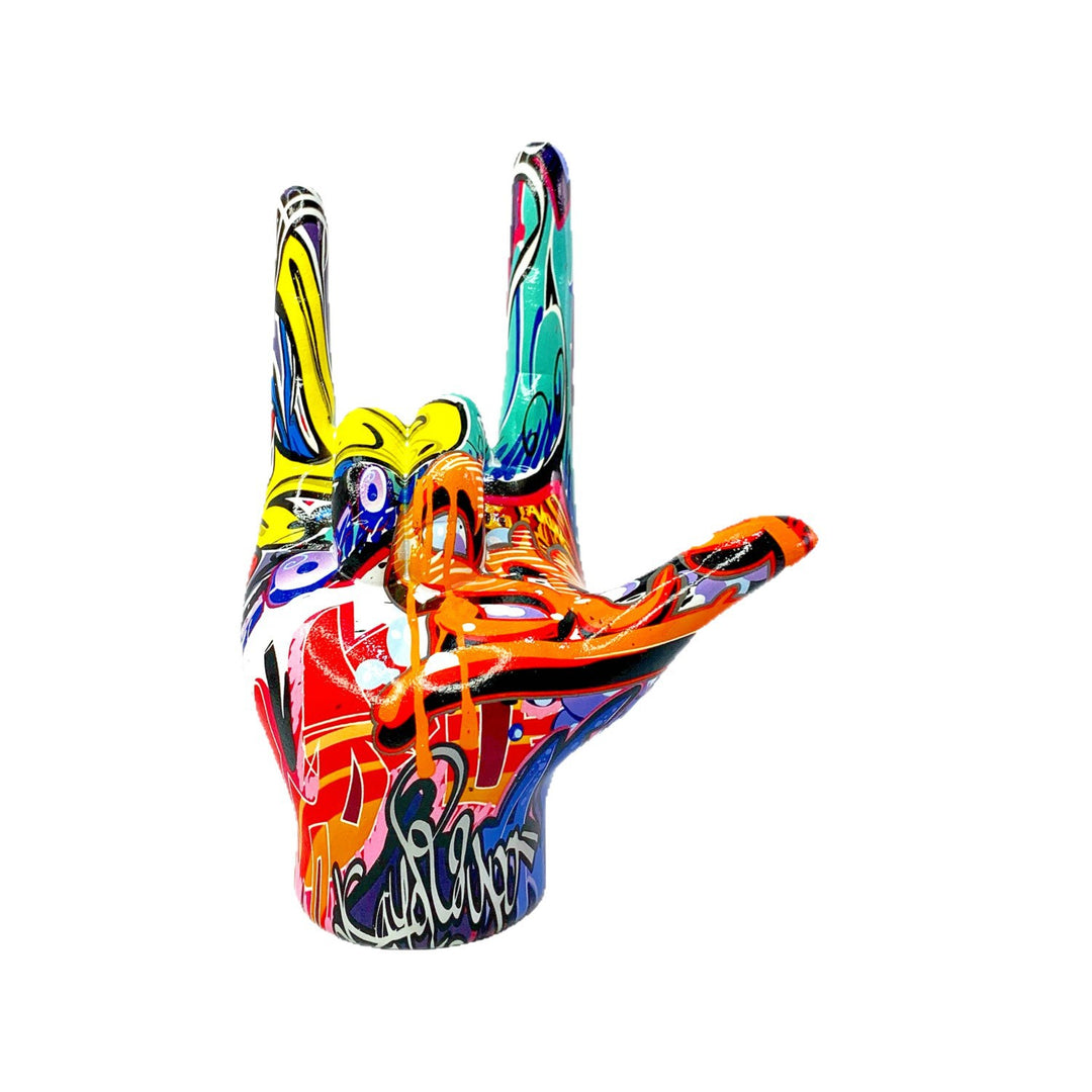 Colorful Hand Sculpture Stornfield