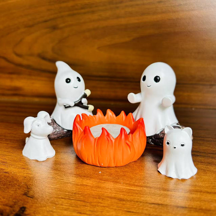Creative Ghost Campfire Figurine Set Stornfield