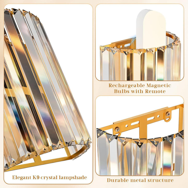 Elegant Crystal Wall Light