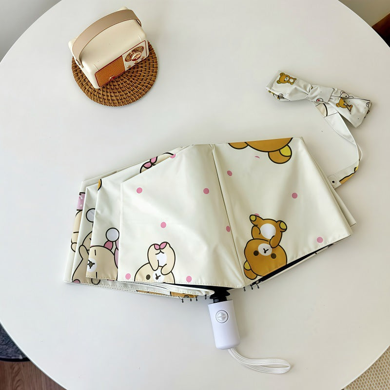 Women's Automatic Folding Umbrella with Cheerful Animal Designs Stornfield