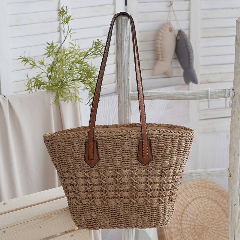 Handmade shopping and beach bag made from natural materials Stornfield