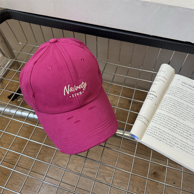 Men's Distressed Cotton Baseball Hat Stornfield