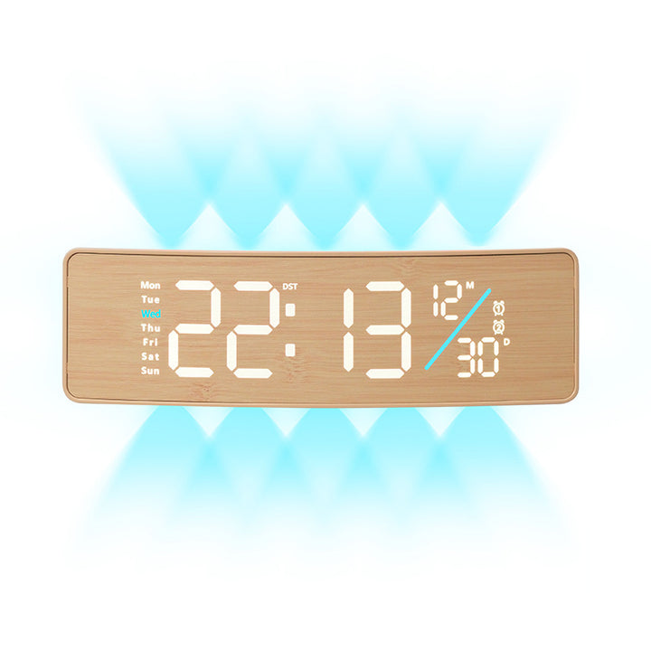 Digital display alarm clock with weekday display and temperature Stornfield