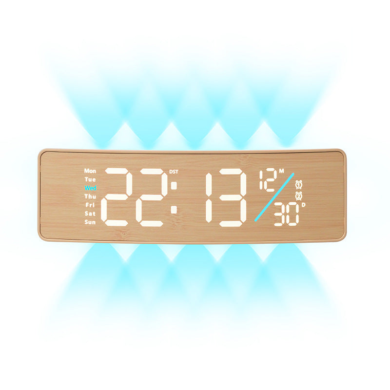 Digital multifunction alarm clock with soft textile cover Stornfield