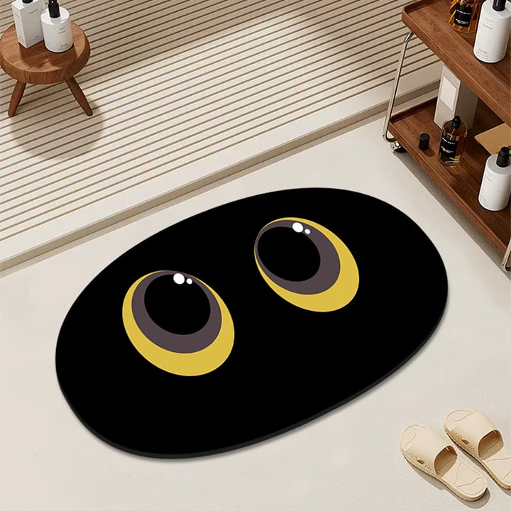 Playful Cat-Themed Area Mat