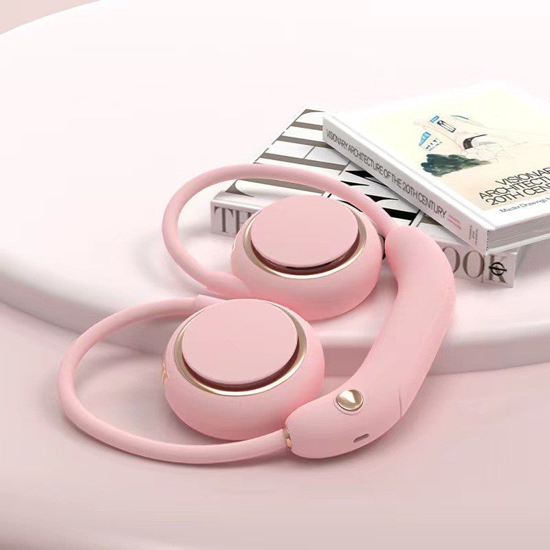 Cooling hands-free rechargeable dual bear-ear neck fan with adjustable speeds Stornfield