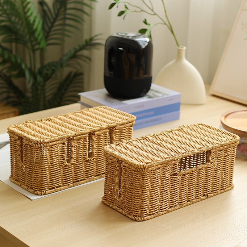 Handwoven Rectangular Storage Box Stornfield
