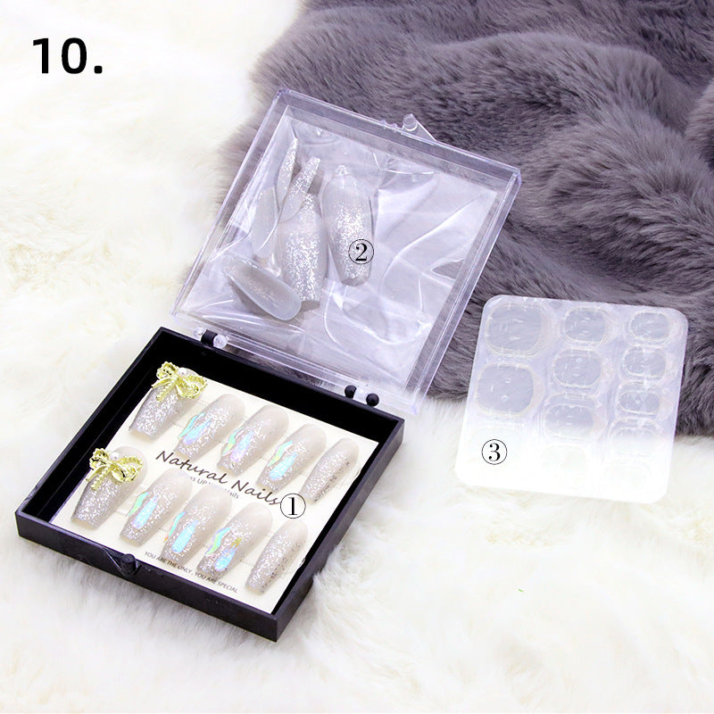 Elegant Pre-Designed Press-On Nail Set Stornfield