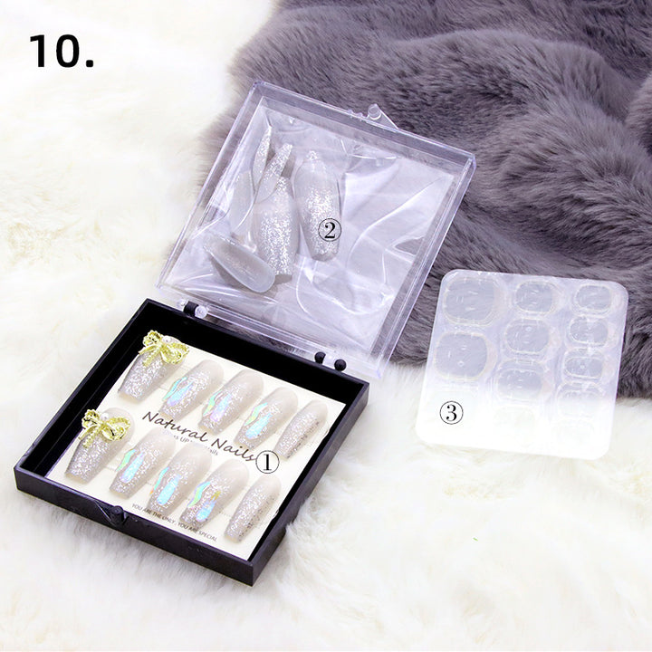 Elegant Pre-Designed Press-On Nail Set Stornfield