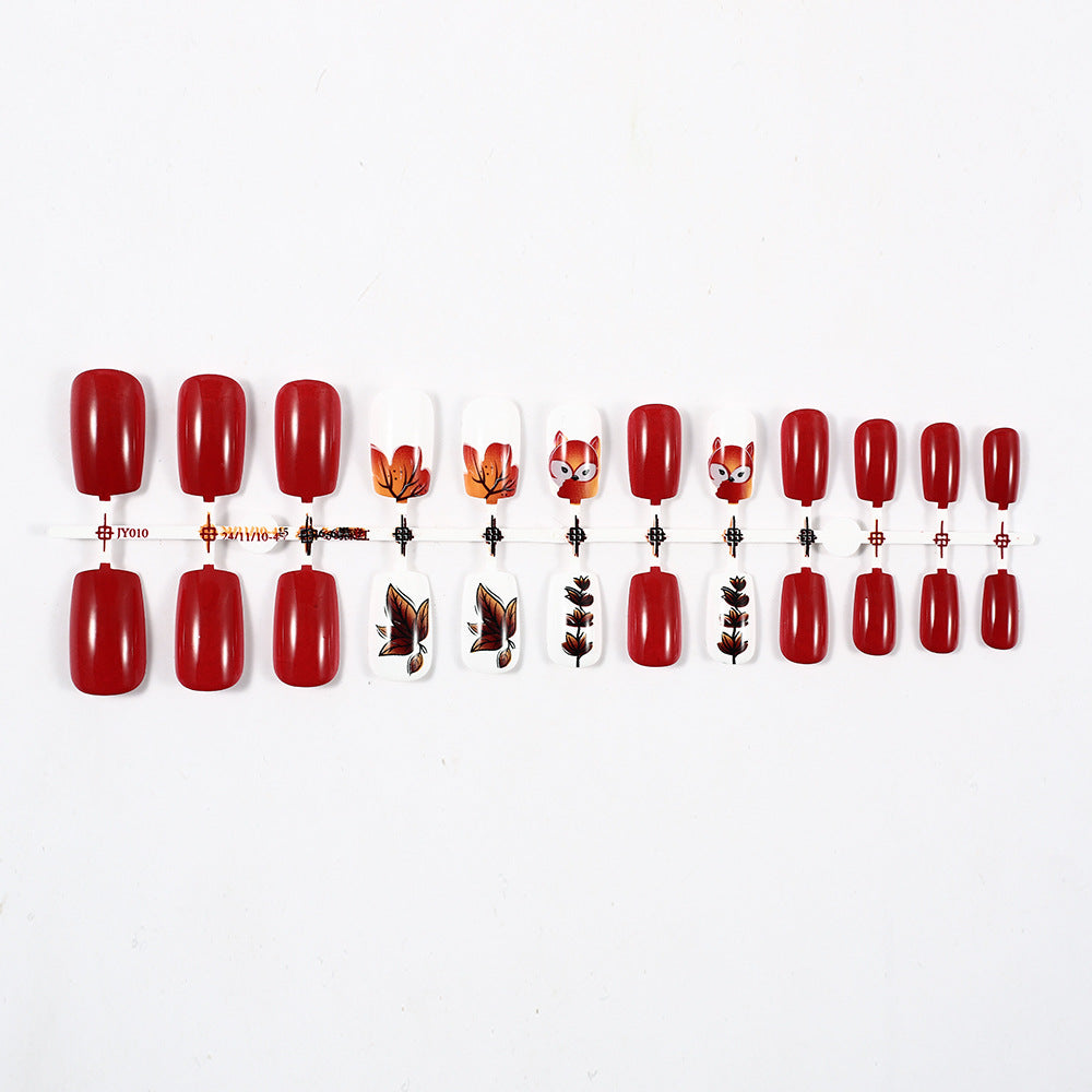 Creative Forest-Themed Nail Art Set Stornfield