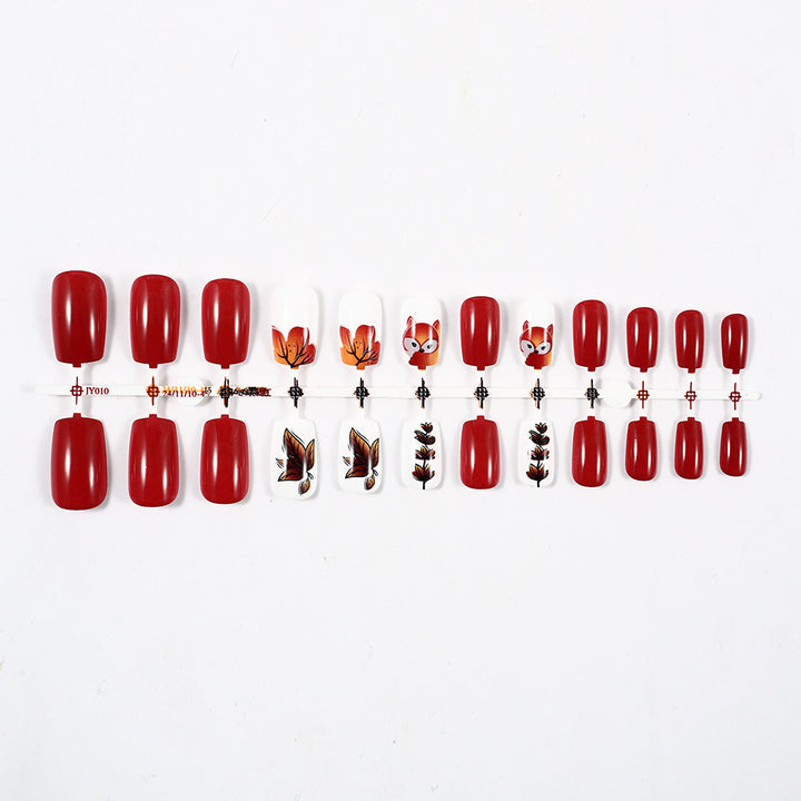 Creative Forest-Themed Nail Art Set Stornfield