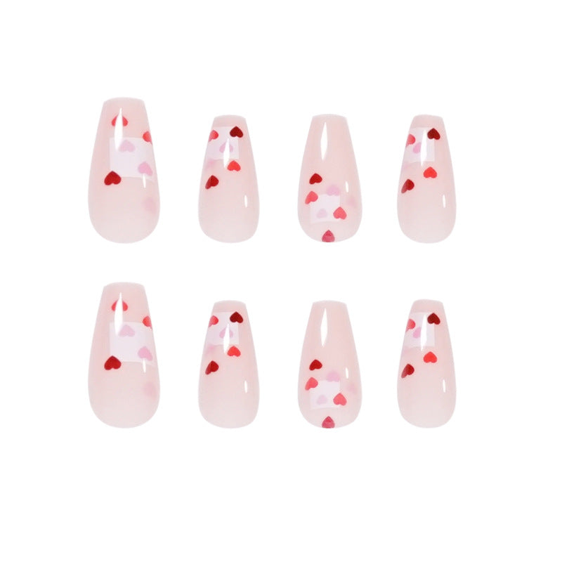 Artistic Nail Extensions with Heart Design Stornfield