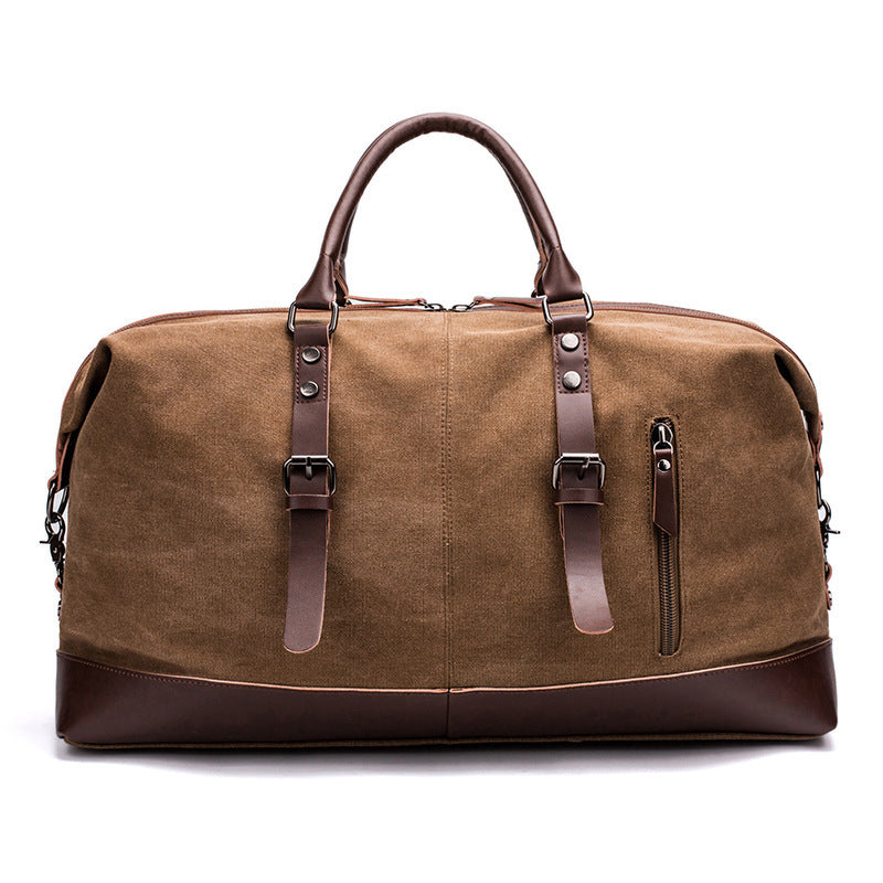 Spacious Travel Bag Made of Sturdy Canvas and Leather Stornfield