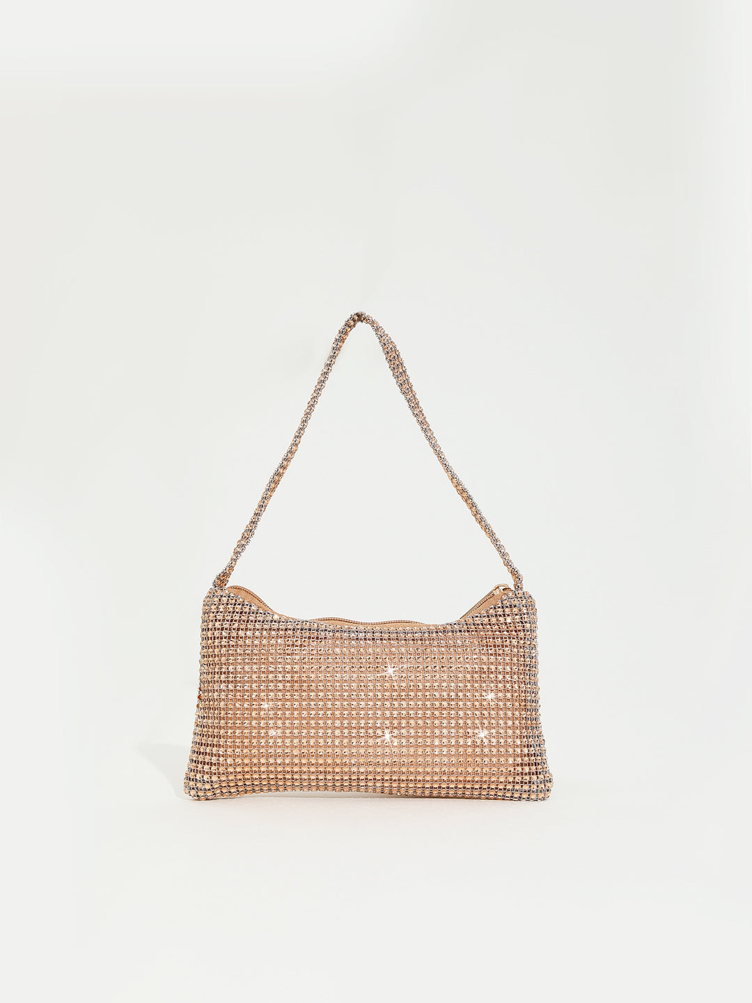 Elegant Rhinestone-Embellished Handbag