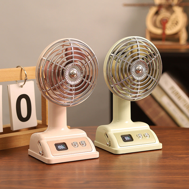 Women's Portable Table Fan with Digital Control and Flexible Tilt Stornfield