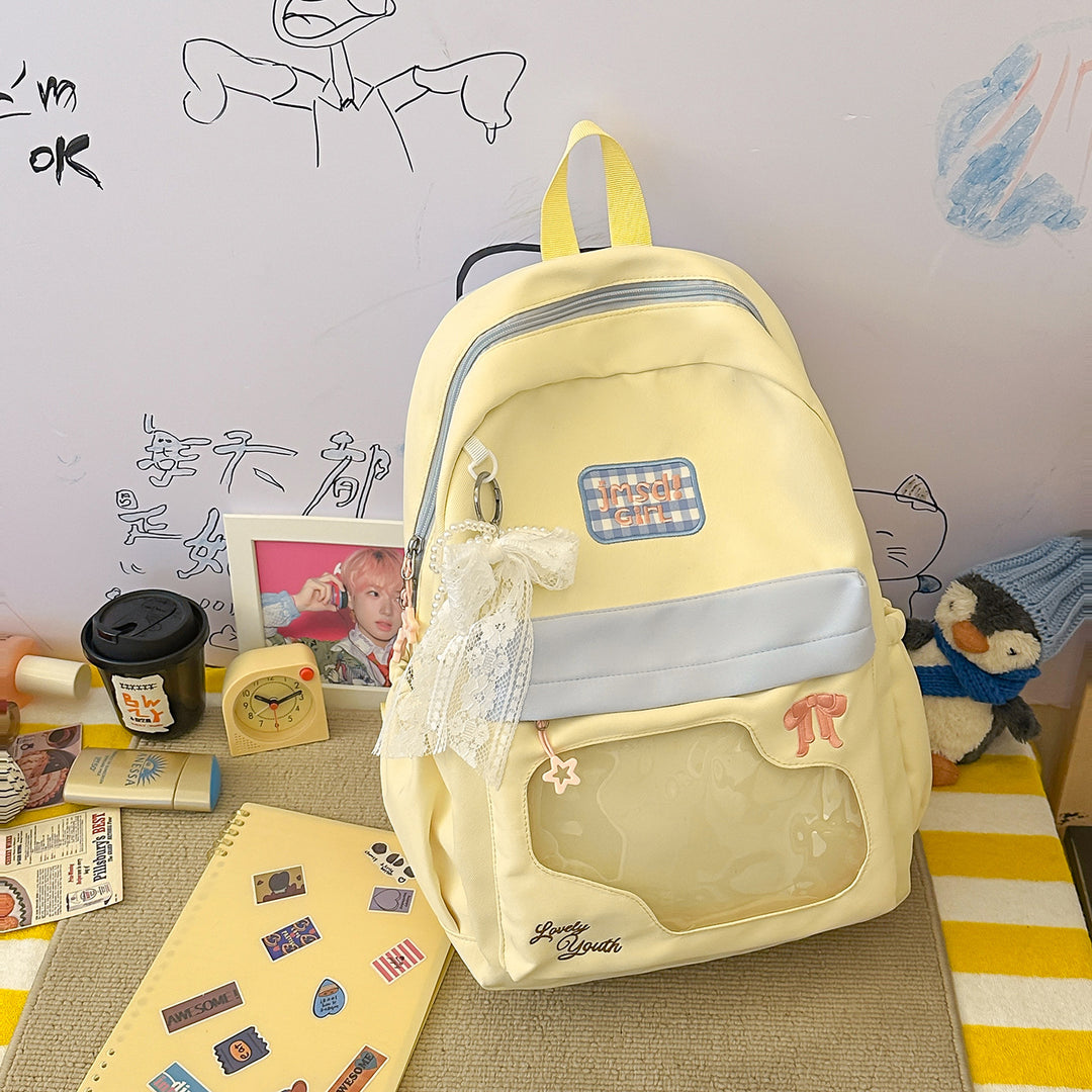 Cute Cartoon-Embellished Mini Backpack Stornfield