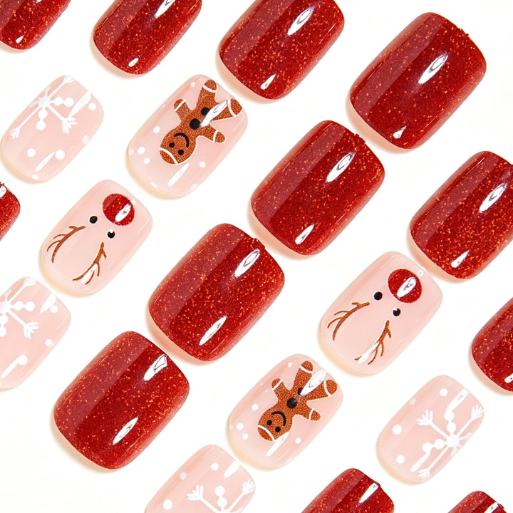 Festive Themed Press-On Nail Art Set Stornfield