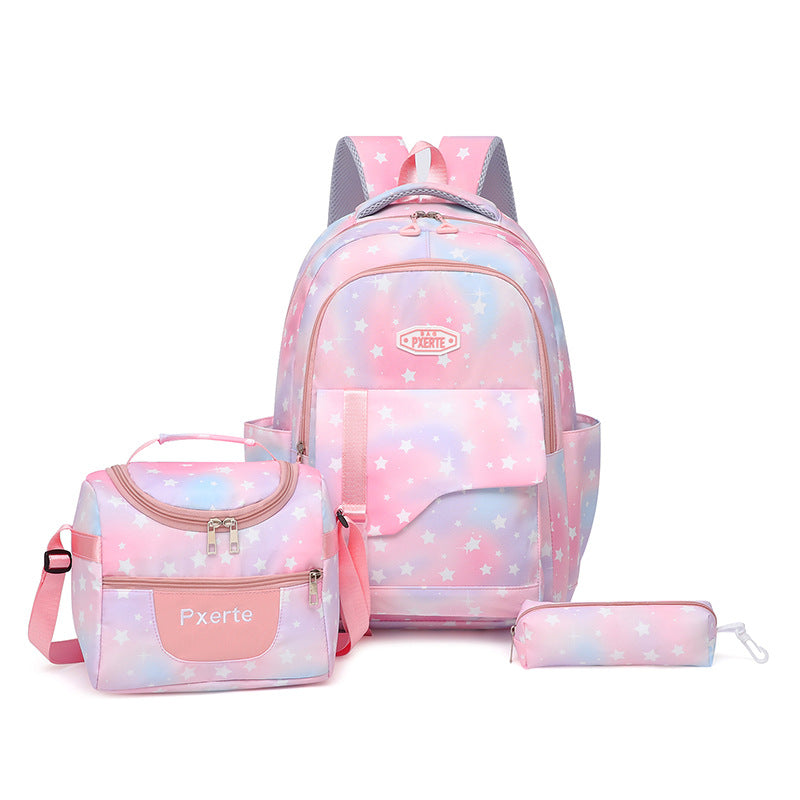 Star Patterned Backpack Set