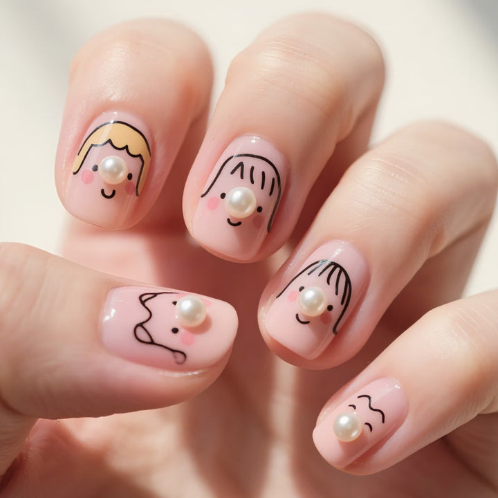 Whimsical Character Nail Art Stornfield
