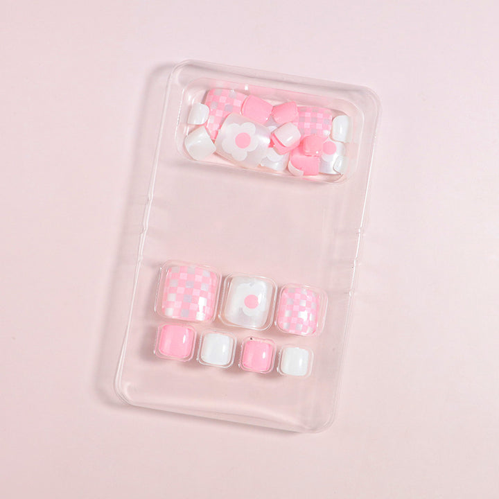 Artistic Floral Press-On Nail Art Set Stornfield