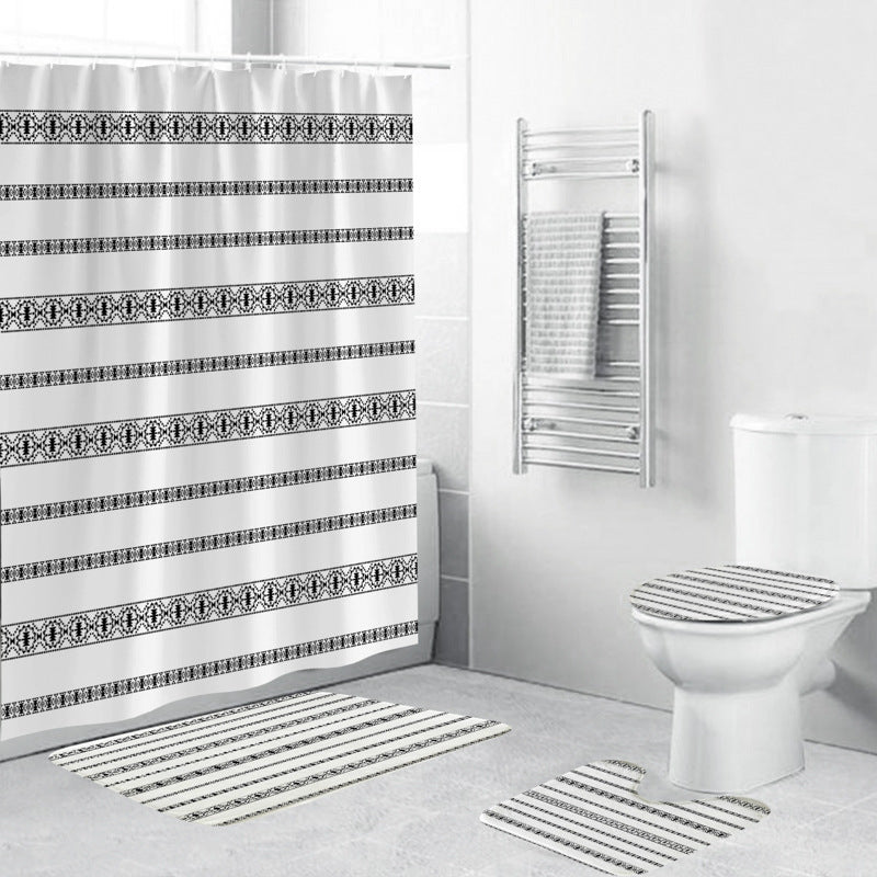 Chevron Pattern Bathroom Set Stornfield