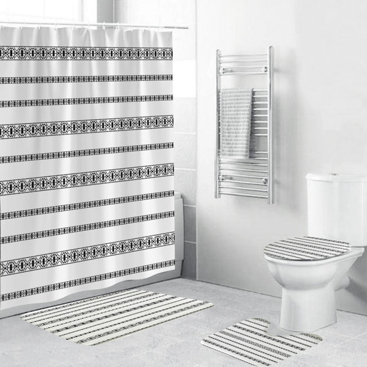 Chevron Pattern Bathroom Set Stornfield