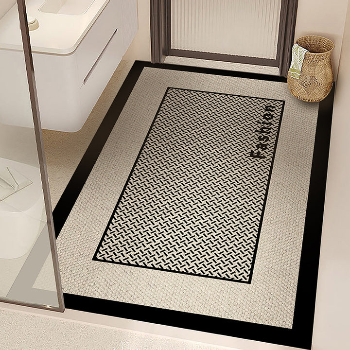 Non-Slip Geometric Bath Mat