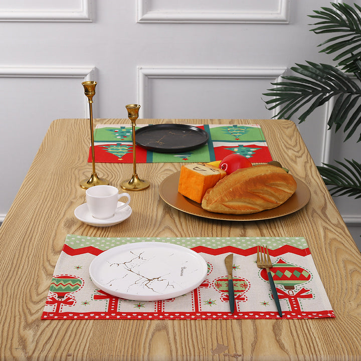 Christmas place mats with festive Santa motif Stornfield