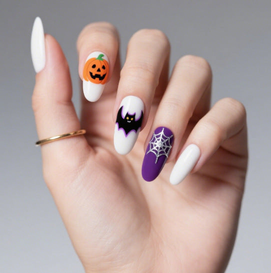 Artistic Halloween Themed Nail Art Stornfield