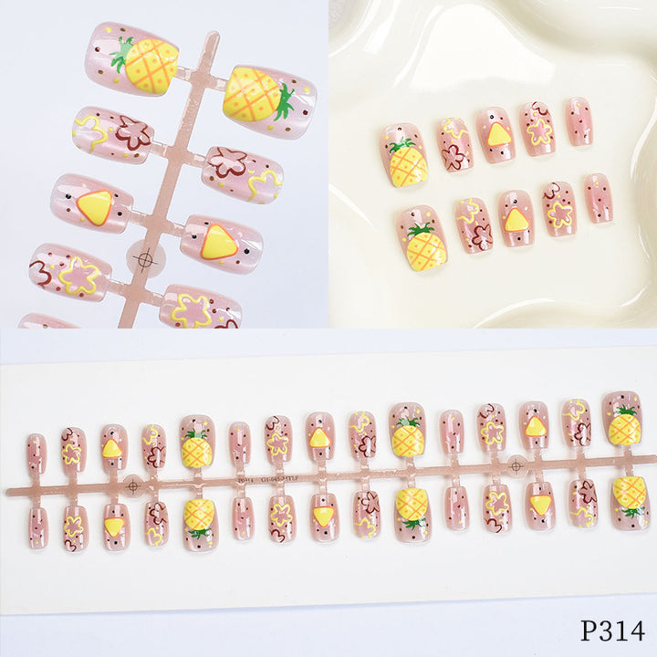 Artistic Floral Design Press-On Nails Stornfield