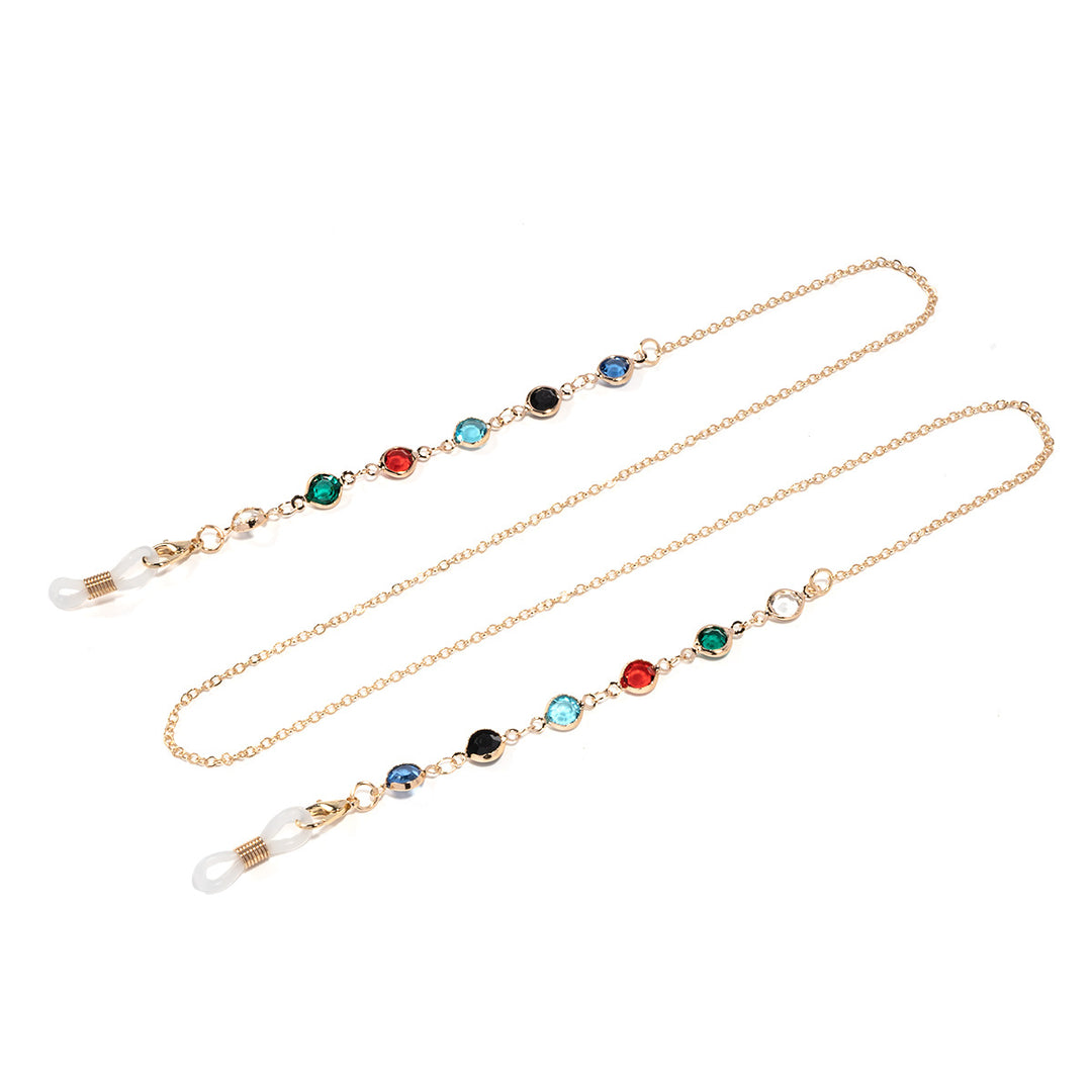 Artistic Crystal-Enhanced Eyewear Chain Stornfield