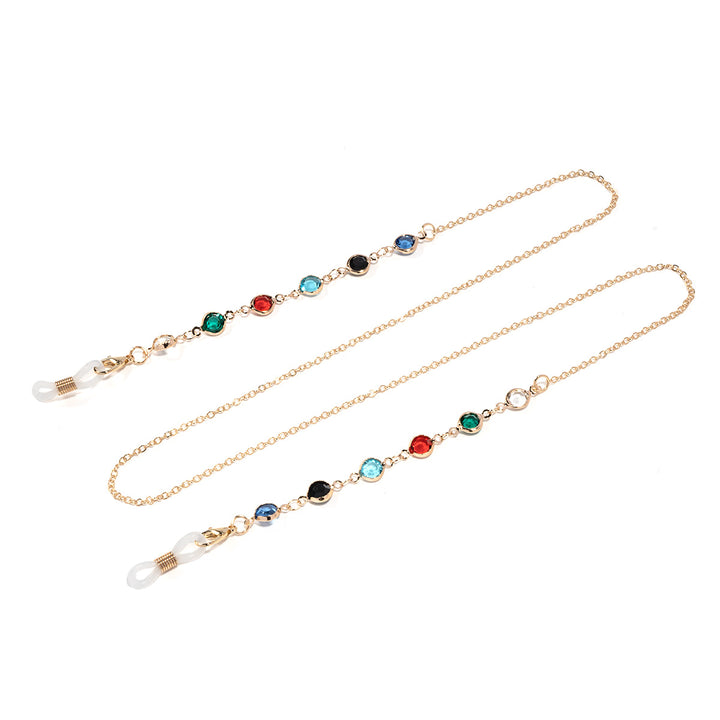 Artistic Crystal-Enhanced Eyewear Chain Stornfield