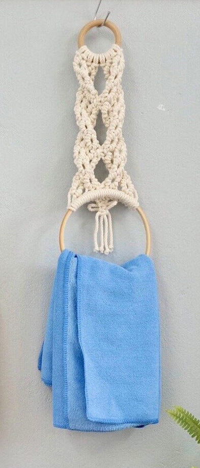 Decorative Macrame Towel Holder Stornfield