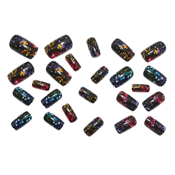 Sparkling artificial nails with glitter effect Stornfield