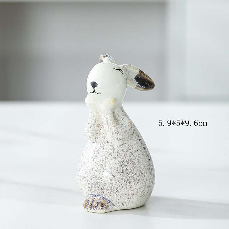 Whimsical Decorative Bunny Sculpture Stornfeild