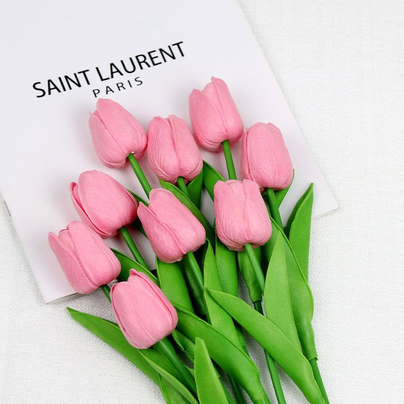 Realistic Faux Tulip Bouquet