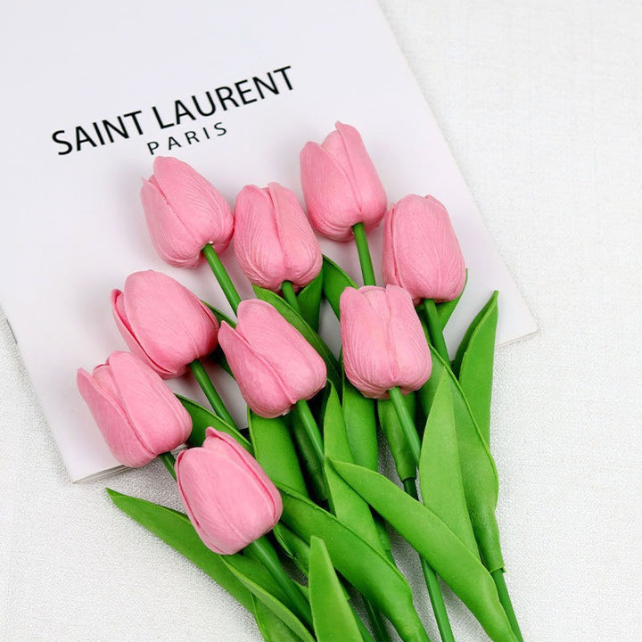 Realistic Faux Tulip Bouquet