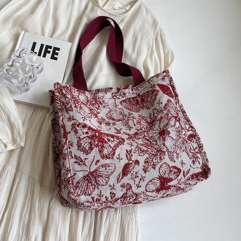 Floral Decorative Tote Bag