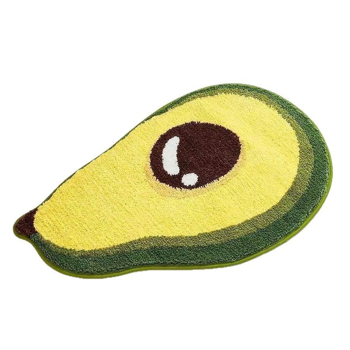 Lemon Slice Shape Bath Mat Stornfield
